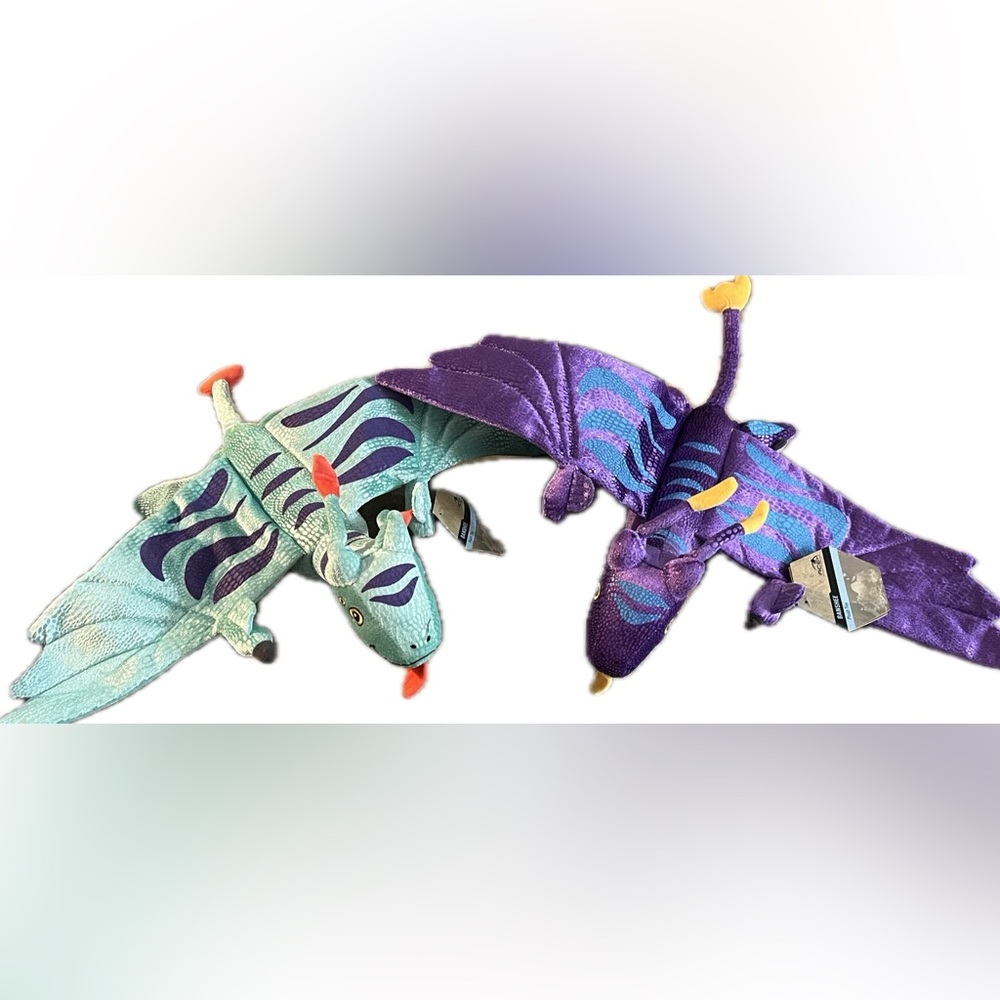 2 Disney Parks Pandora World of Avatar Banshee Plush Toys